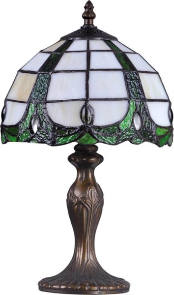 Elegancka lampa stołowa Papi K-G082166 brązowa zielona