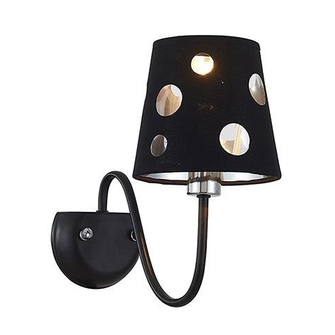 LAMPA ścienna BATLEY 50401108 Candellux abażurowa OPRAWA kinkiet czarny