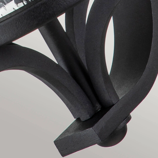 Kinkiet latarnia Merrill FE-MERRILL1-S-BLK Feiss IP44 przezroczysty czarny