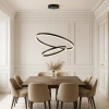 Wisząca ledowa lampa do salonu Isaure 72305 LED 80W 3000-6500K czarny