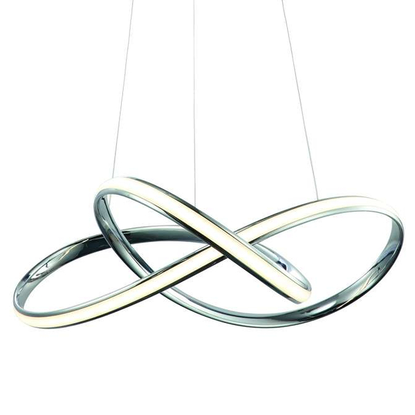 LAMPA wisząca CAPPIO ML3806 Milagro futurystyczna OPRAWA zwis LED 36W 4000K wstążka chrom