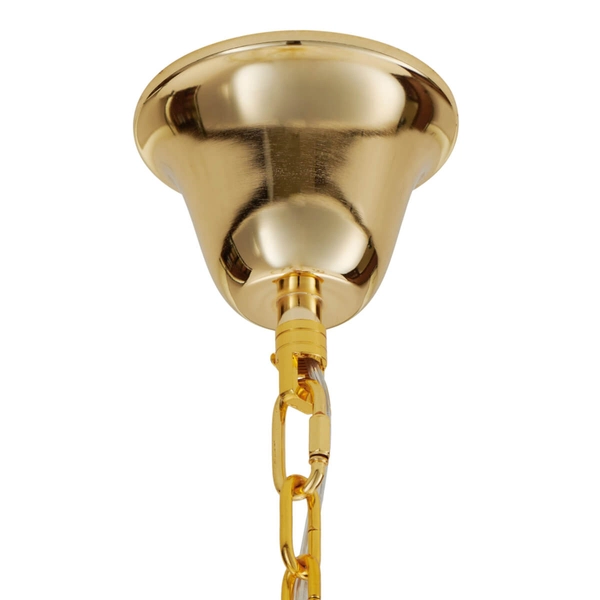 Wisząca lampa SPLENDORE DN915-50A metalowa glamour łańcuch złota