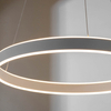 Wisząca lampa pierścieniowa Gen 80572 LED 42W 3000K srebrny