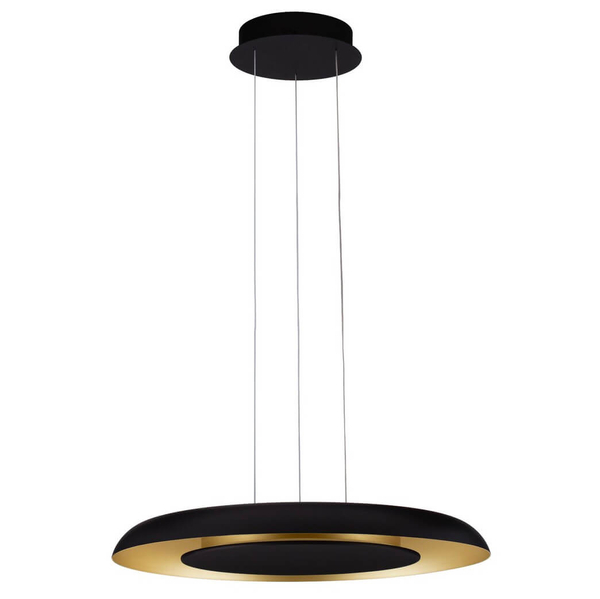 Wisząca lampa regulowana CAPINOTA LE44798 LED 38W 2700-4000K czarna złota