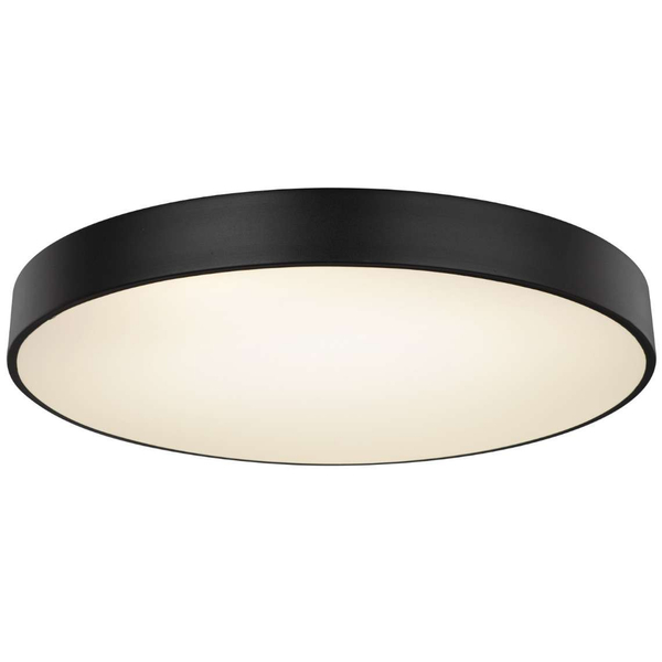 LAMPA sufitowa WISS 41744-48S Globo okrągła OPRAWA plafon LED 48W 3000K - 6000K metalowy czarny