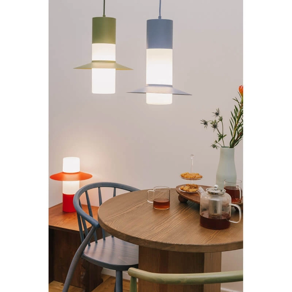 Stołowa lampka na komodę Caponio CPS111P1 z wtyczką biała