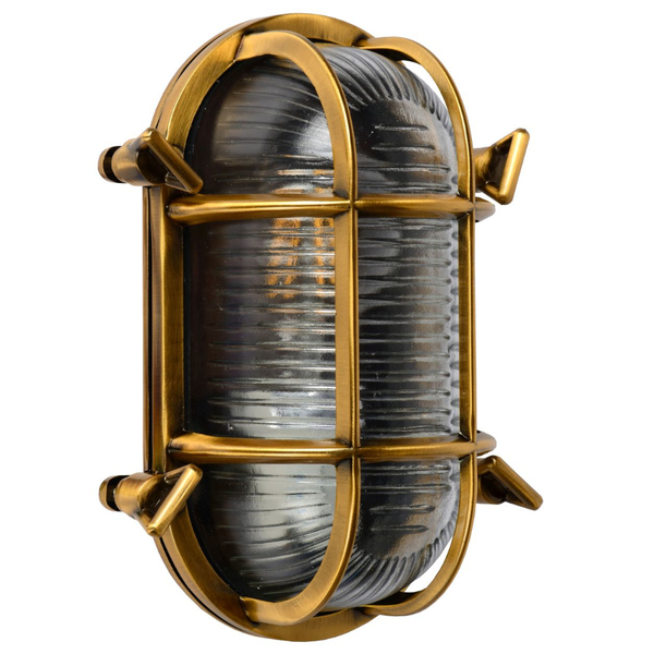 Elewacyjna LAMPA zewnętrzna DUDLEY 11891/20/02 Lucide industrialna OPRAWA metalowa outdoor IP44 złota