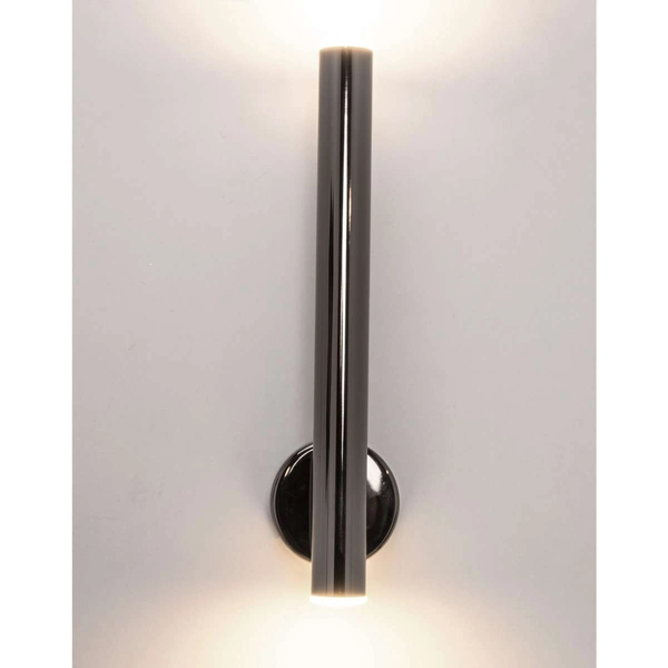 Kinkiet ścienny LOYA W0461-02B-L8L8 metalowa tuba LED 5W 3000K czarna