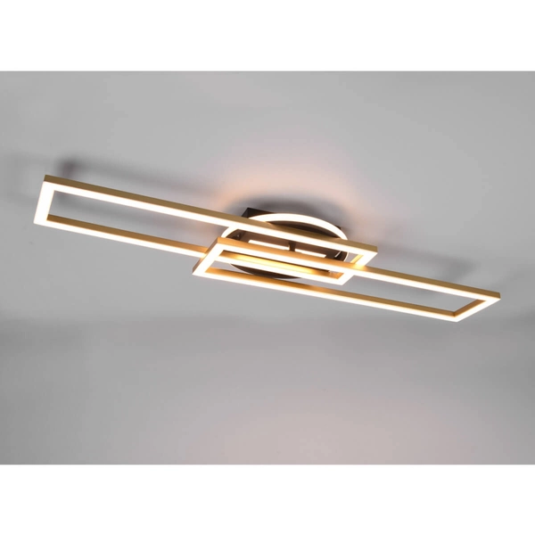 Geometryczna lampa sufitowa Twister R67183108 LED 30W 2700-6000K mosiądz