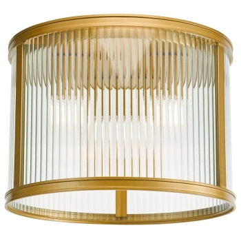 Sufitowa lampa do jadalni Bianka BIA5363 żebrowana satynowy brąz