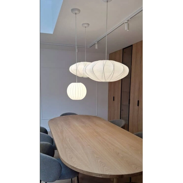 Eliptyczna lampa wisząca SILK ST-2334-60 Step elipsa zwis biały