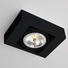 Spot LAMPA sufitowa KOGA 1152 Shilo natynkowa OPRAWA prostokątna metalowa do łazienki czarna