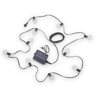 Zewnętrzna girlanda z żarówkami MOOD R74761132 IP44 do ogrodu czarny