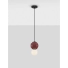 Wisząca lampa do sypialni JORELIA LE45255 LED 4W 3000K czerwona biała