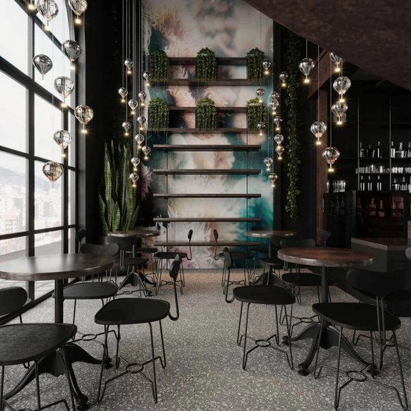 Lampa zwieszana łezka Palloncini P0527 LED 11W 3000K biały przezroczysty