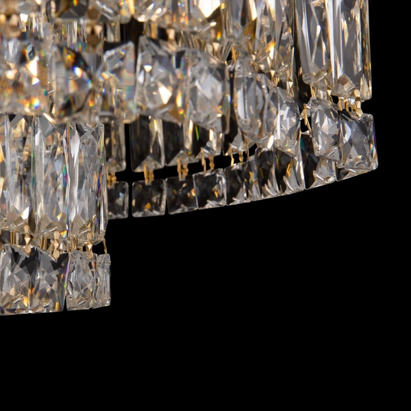 Kryształowa lampa sufitowa Diuna DIA005CL-06G złota