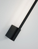 Minimalistyczna lampa ścienna Buin stick LED 20W 3000K czarna