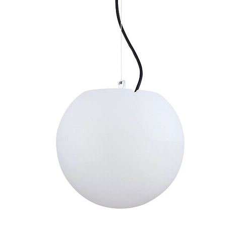 Zewnętrzny zwis kulisty Cumulus 9715 biały nad stół do ogrodu