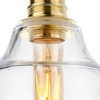 Ścienna LAMPA loftowa LONGIS 20880105 Kaspa szklana OPRAWA skandynawska kinkiet okrągły złoty przezroczysty czarny