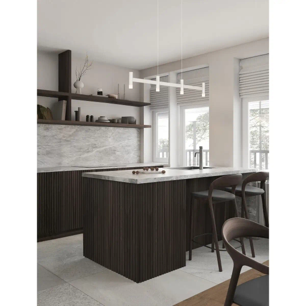 Wisząca lampa nad wyspę CORVETA LE45433 LED 17W 2700K tuby białe