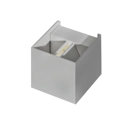 Zewnętrzna lampa ścienna Gambino AZ4471 LED 6W 4000K IP54 kostka szara