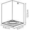 Regulowana LAMPA sufitowa TUBE 22953/01/02 Lucide metalowa OPRAWA kostka downlight mosiądz