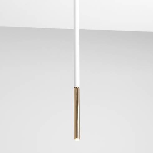 Tuba do salonu STICK 1067PL_G_L Aldex sufitowa lampa metalowa biała