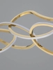 Designerska lampa wisząca CELAYA LE42760 rings LED 50W 3000K złota