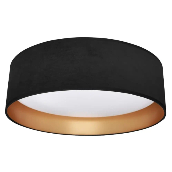 Okrągła lampa sufitowa RONDO BLACK ML7070 LED 18W 4000K czarna złota