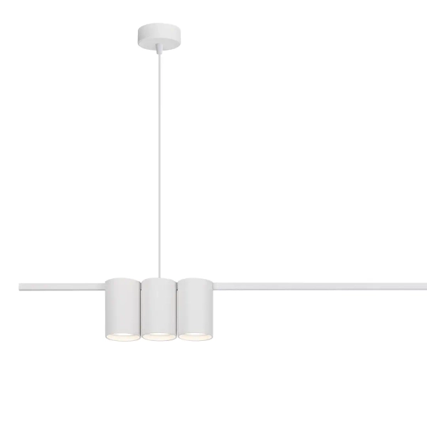 Podłużna lampa wisząca GENESIS ML0368 nad stół tubki białe