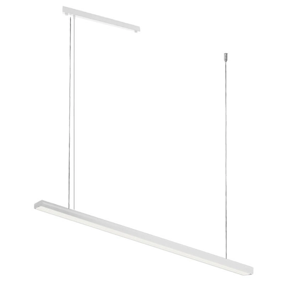 Minimalistyczna lampa wisząca Hiate 1851 LED 24W 4000K do kuchni biała