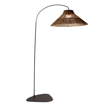 Podłogowa lampa Niza LUMNIZ230BXWLNW LED 9W 2700K IP54 naturalna czarna