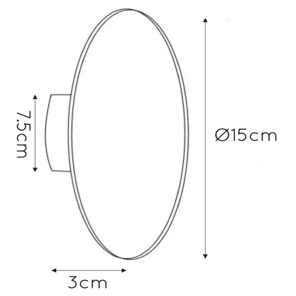 Ledowa lampa ścienna Eklyps 46201/06/31 Lucide LED 6W 3000K biała