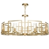LAMPA wisząca BOWI H009PL-08G Maytoni metalowa OPRAWA szklane tuby ZWIS na łańcuchu złoty