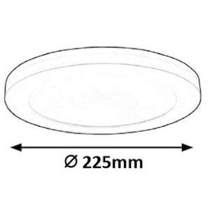 Okrągła LAMPA sufitowa SONNET 1491 Rabalux wpust OPRAWA metalowa plafon salonowy z czujnikiem LED 18W 4000K biały