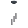 Potrójna lampa wisząca Filano PND-33574-3-BK sople czarne