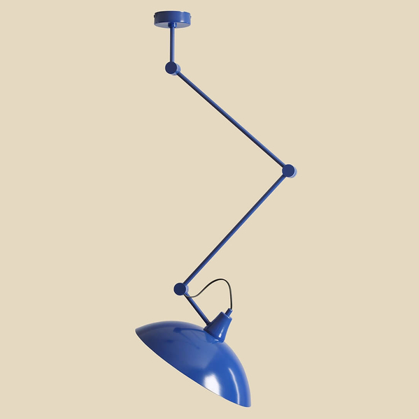 Sufitowa lampa na wysięgniku MELOS 808PL_G25 Aldex kobaltowy