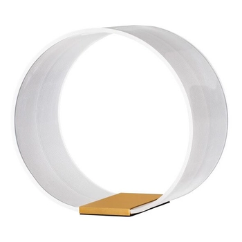 Okrągła stołowa lampa HUARAL LE44436 LED 14W 3000K biała złota outlet