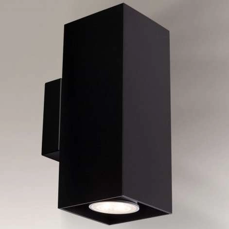 LAMPA ścienna KOBE 4441 Shilo metalowa OPRAWA prostokątna kinkiet czarny