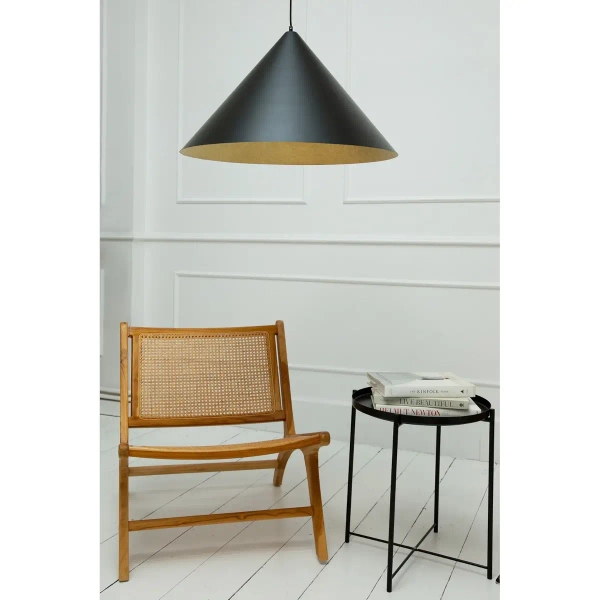 Lampa zwisająca do jadalni VESUVIO 41038 regulowana czarny złoty