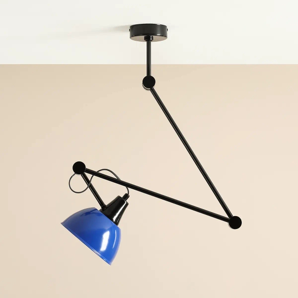 Regulowana lampa sufitowa AIDA 1141PL_G3_25 metalowa kobaltowa czarna