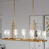 Lampa wisząca Art Deco QN-KIMROSE10-BNB nikiel mosiądz