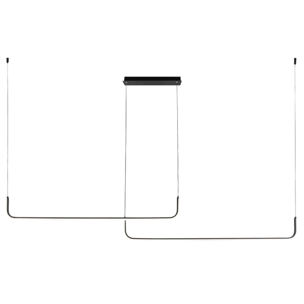 Wisząca lampa salonowa Rike 2023199-BK LED 40W 3000-6000K listwy czarny