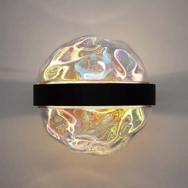 Kulisty kinkiet ścienny Misterio MOD379WL-L6B2.7K LED 6W 2700K kula czarny