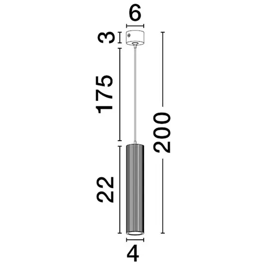 Sopel wisząca lampa do jadalni  SELMORA LE45641 czarny