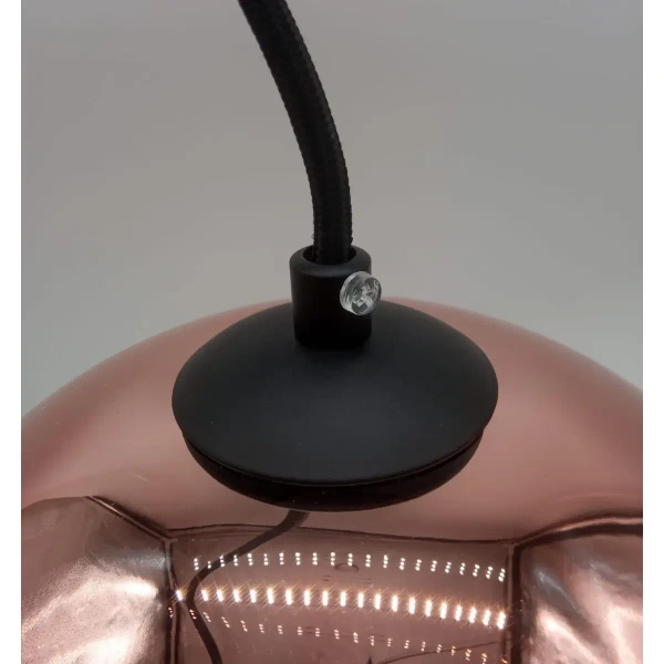 Wisząca lampa ball Glow ST-9021-M copper Step klosz lustrzany miedziana