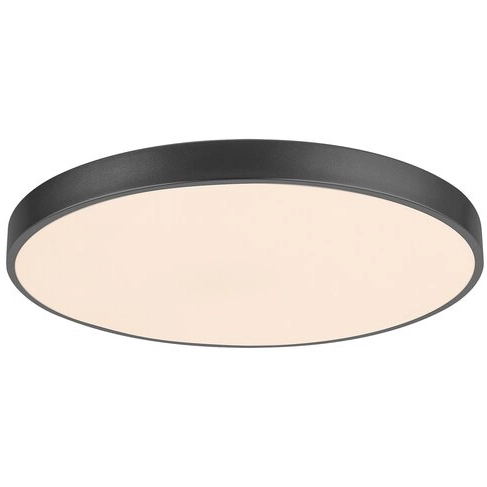 Okrągła LAMPA sufitowa TESIA 3316 Rabalux plafon LED 60W 3000K - 6000K z pilotem czarny