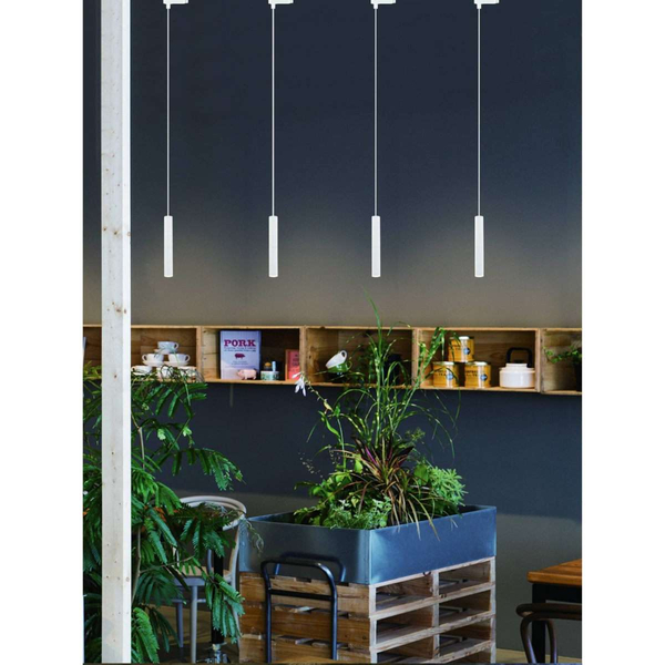 LAMPA wisząca Slimi S Bianco Track/Gold Orlicki Design metalowa OPRAWA do systemu szynowego 1-fazowego złota biała