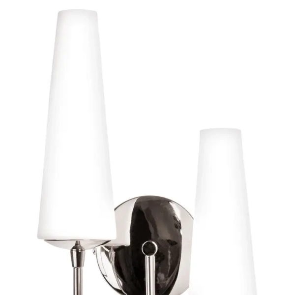 Podwójny kinkiet Magnum 1126 Zumaline klasyczny z abażurem chrom