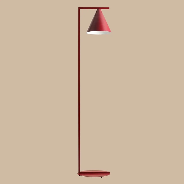 Stojąca lampa Form Floor 1108A15 Aldex w kształcie stożka czerwona